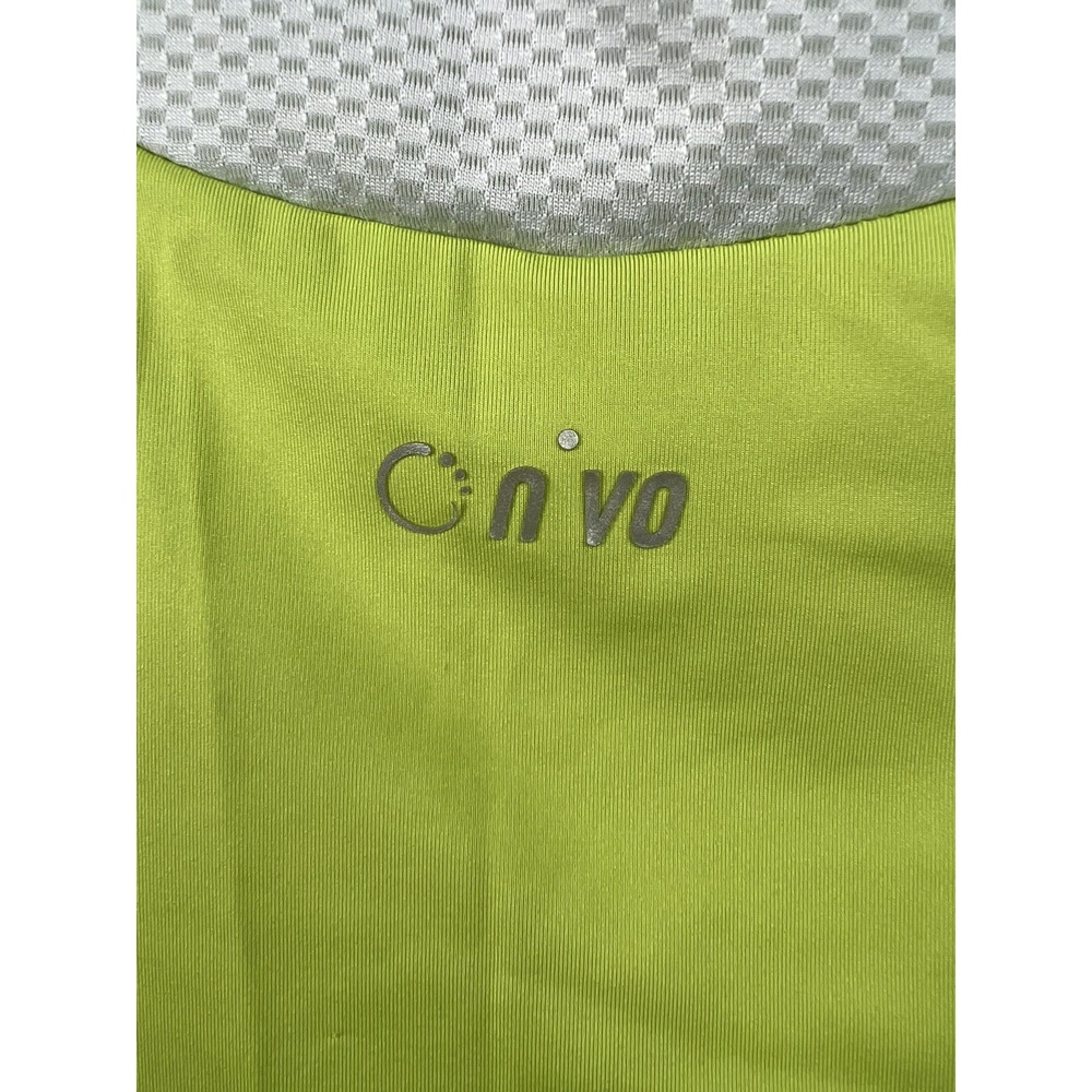NVO Golf Shirt Women's Size M Green Raglan Short Sleeves 1/4 Zipper Logo - Picture 4 of 11